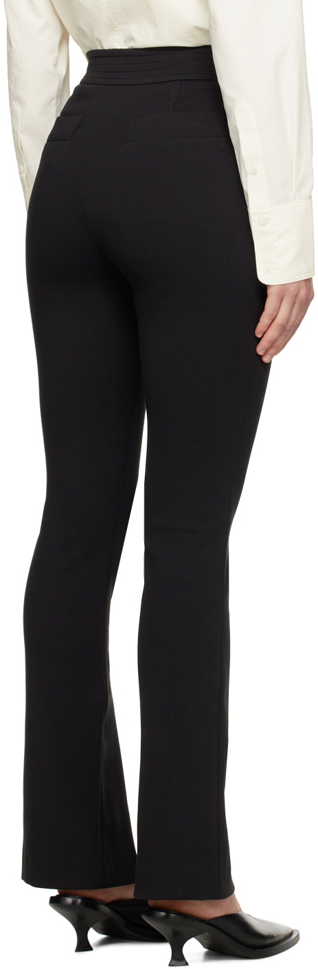 LVIR Black Slit Trousers