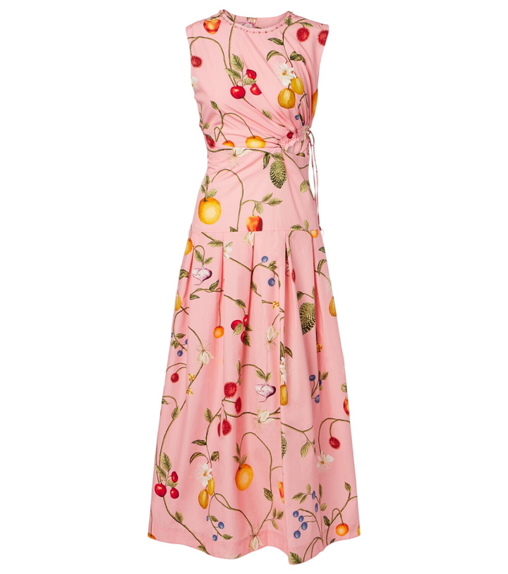 Photo: Agua by Agua Bendita Otoño printed cotton midi dress