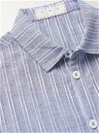 SMR Days - Holbox Striped Cotton-Voile Shirt - Blue