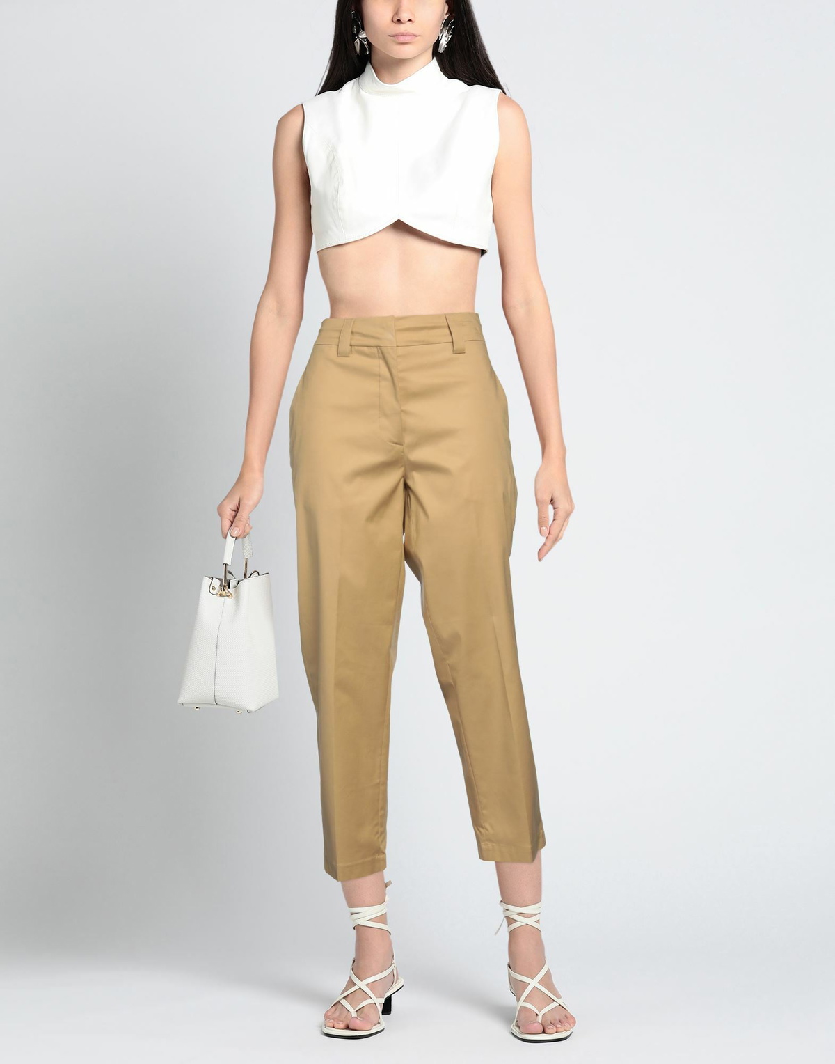 Erika Cavallini Womens Pants Camel