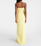 David Koma Side-slit corset gown