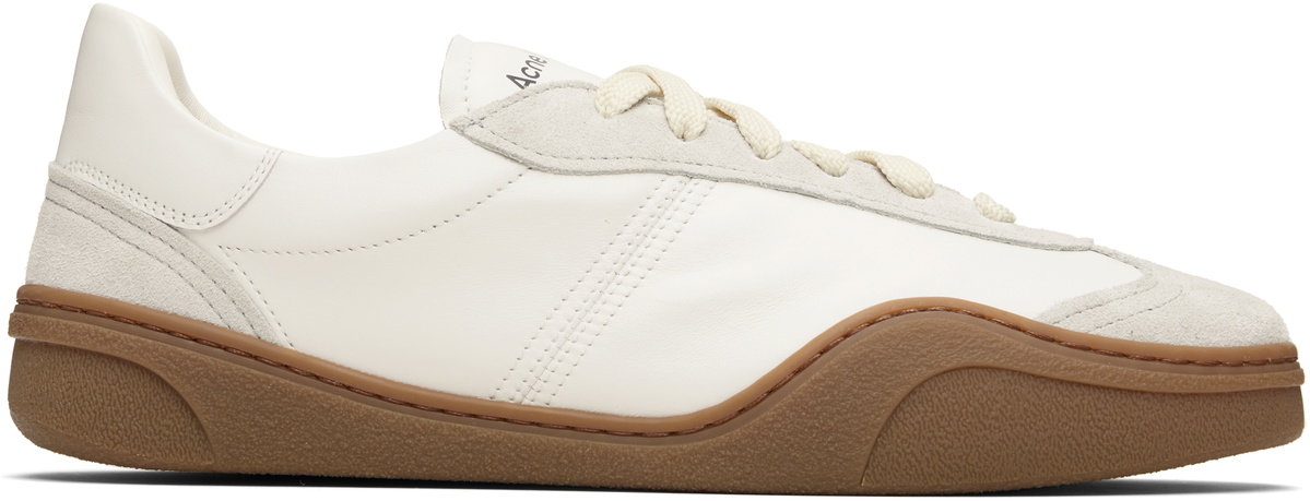 Acne Studios White Lace-Up Sneakers