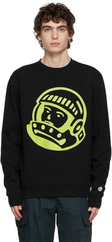 Photo: Billionaire Boys Club Black Chainstitch Astro Logo Sweater