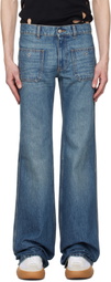 Coperni Blue Four Pocket Straight Leg Jeans