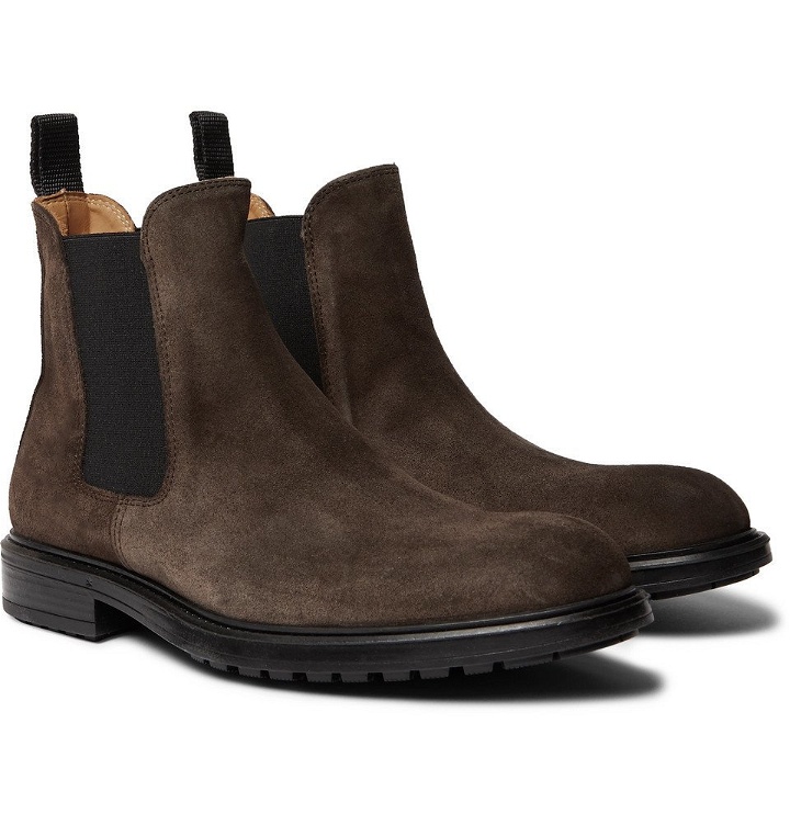 Photo: Officine Generale - Suede Chelsea Boots - Brown