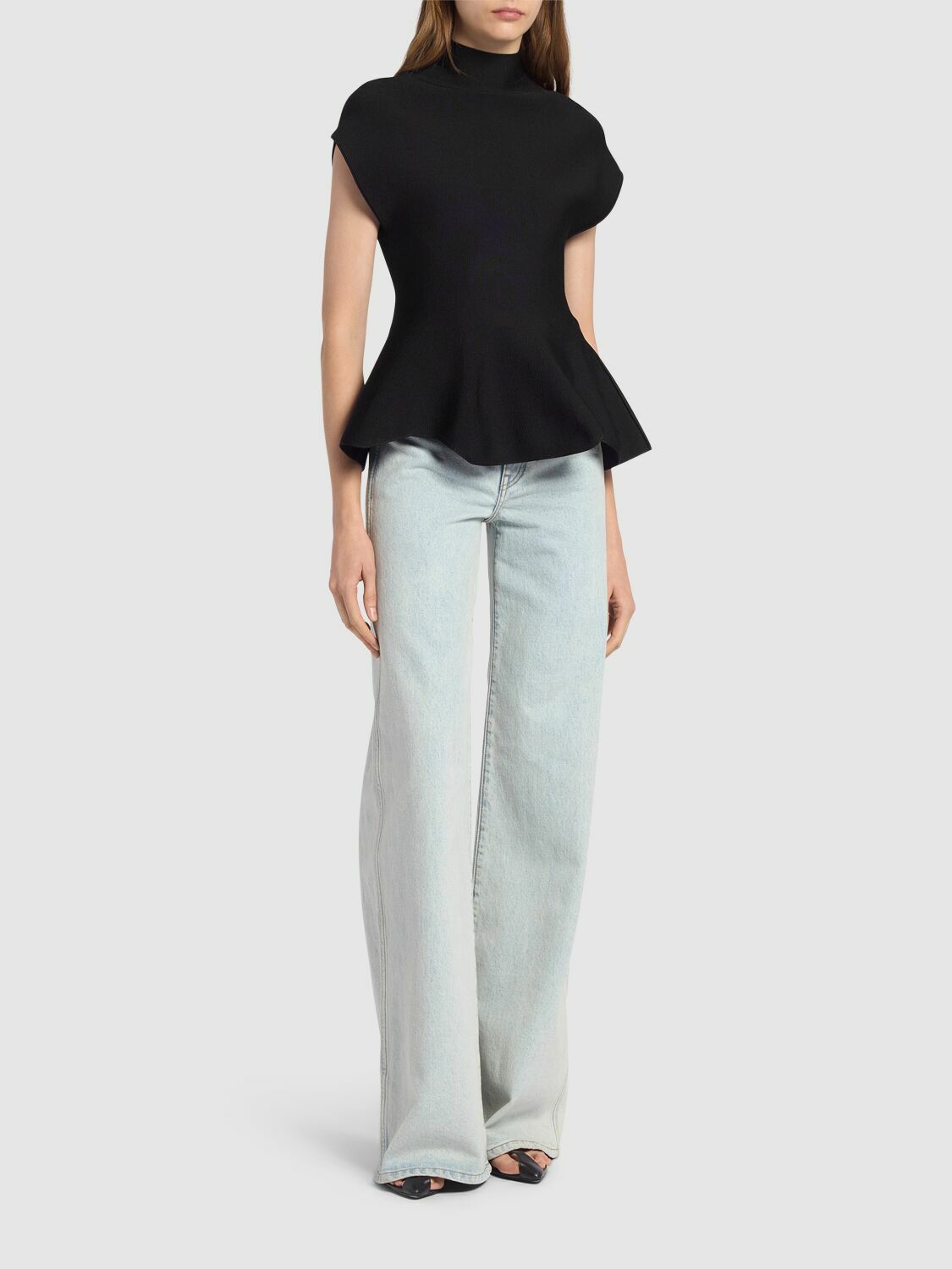 KHAITE Dane High Rise Denim Jeans Khaite