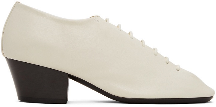 Photo: LEMAIRE White Heeled Derbys