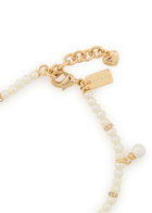 Coach Multi-charm Beaded Metal Bracelet - Pearl - One Size