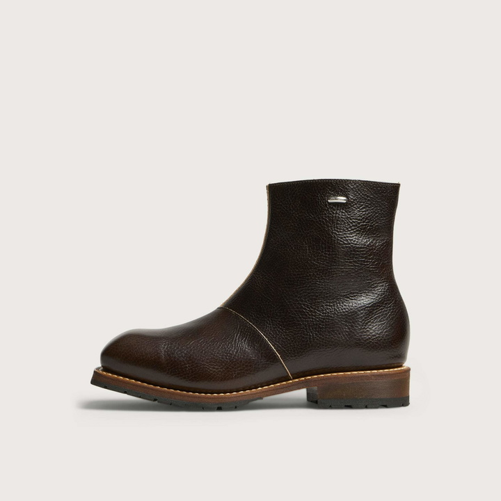 Photo: Our Legacy Men's Leather Engine Boot in Deep Americano