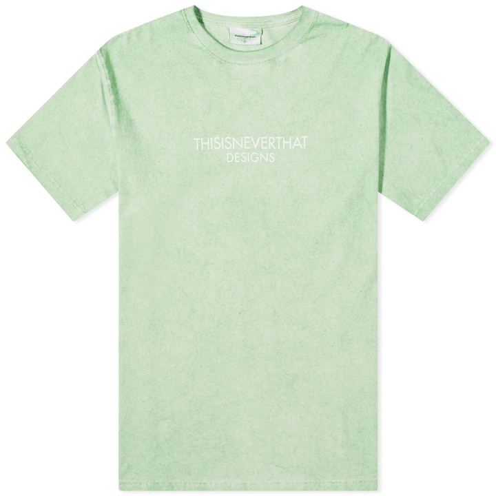 Photo: thisisneverthat Men's Sprayed FR-Logo T-Shirt in Mint