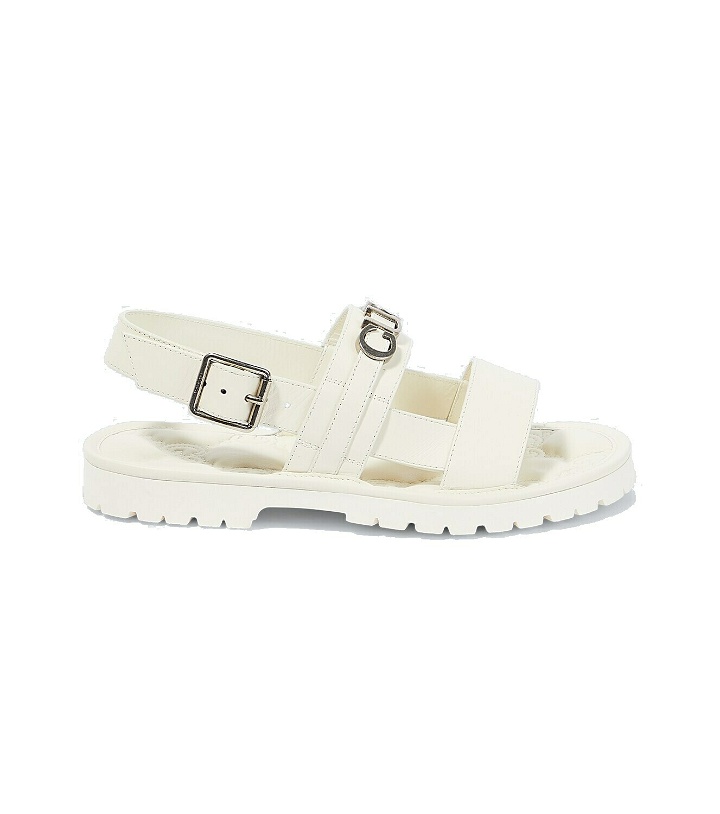 Photo: Gucci Logo leather sandals