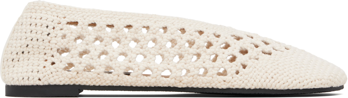Stella McCartney Off-White Ryder Day Cotton Crochet Loafers