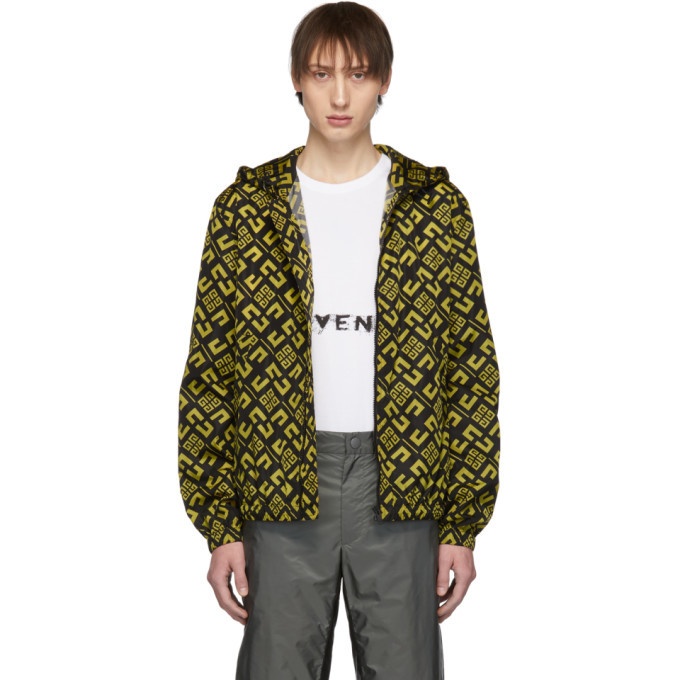 Photo: Givenchy Black and Yellow 4G Windbreaker Jacket