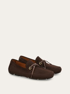 Ferragamo Mens Laced driver in Brown