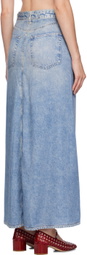 rag & bone Blue Liquid Miramar Skirt