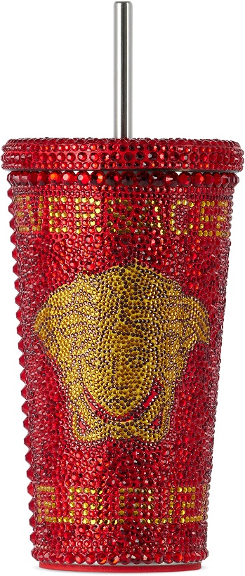 Photo: Versace Red Crystal Medusa Travel Cup