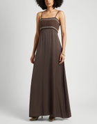 Peserico Womens Maxi dress Dark in Brown