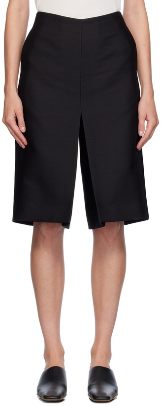 Photo: GIA STUDIOS Black Layered Shorts