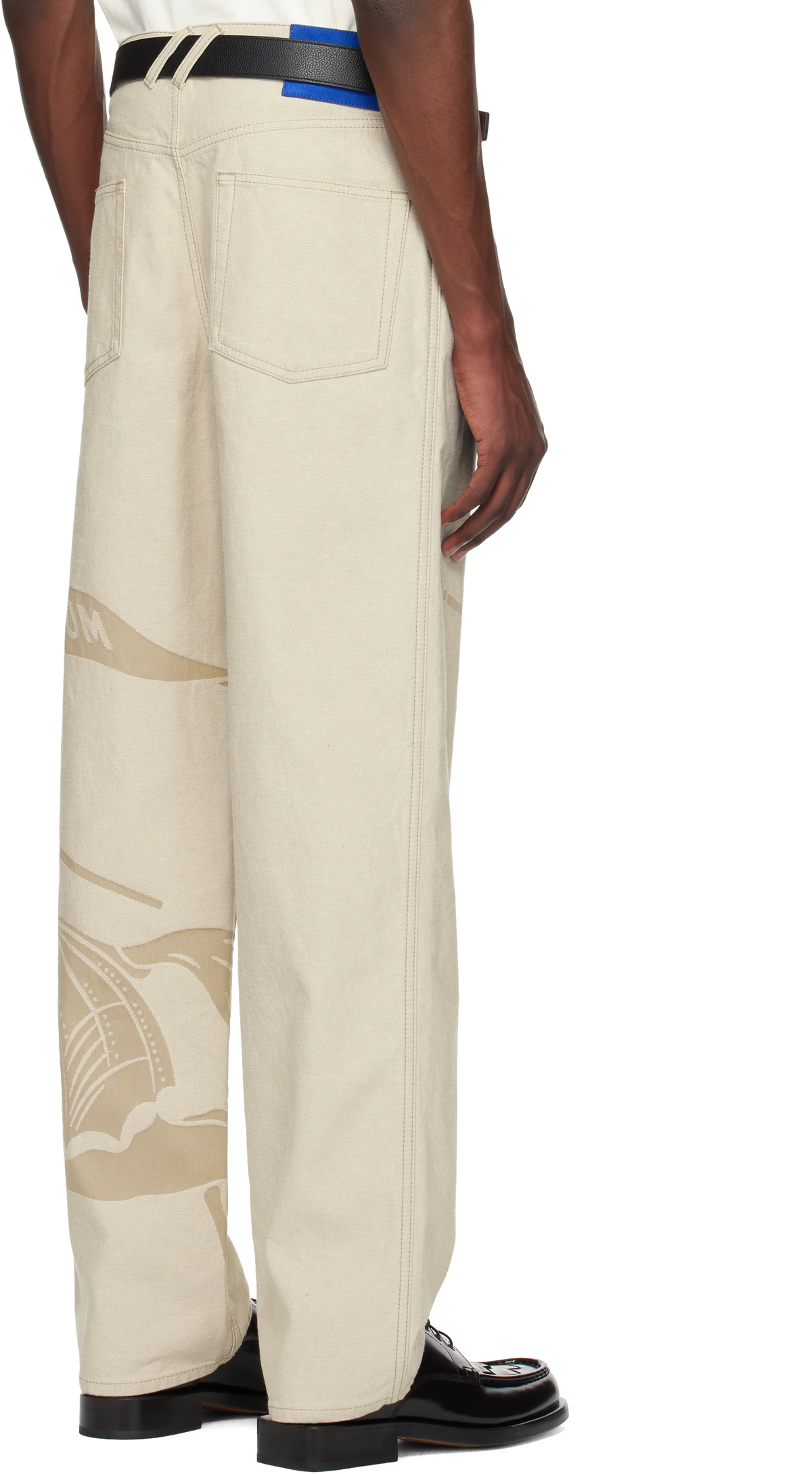 【BURBERRY】BEIGE COTTON DENIM JEANS Burberry Beige Cotton Denim Jeans | italist