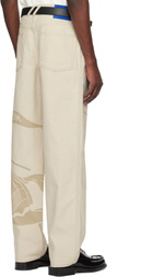 Burberry Beige Regular Fit EKD Jeans