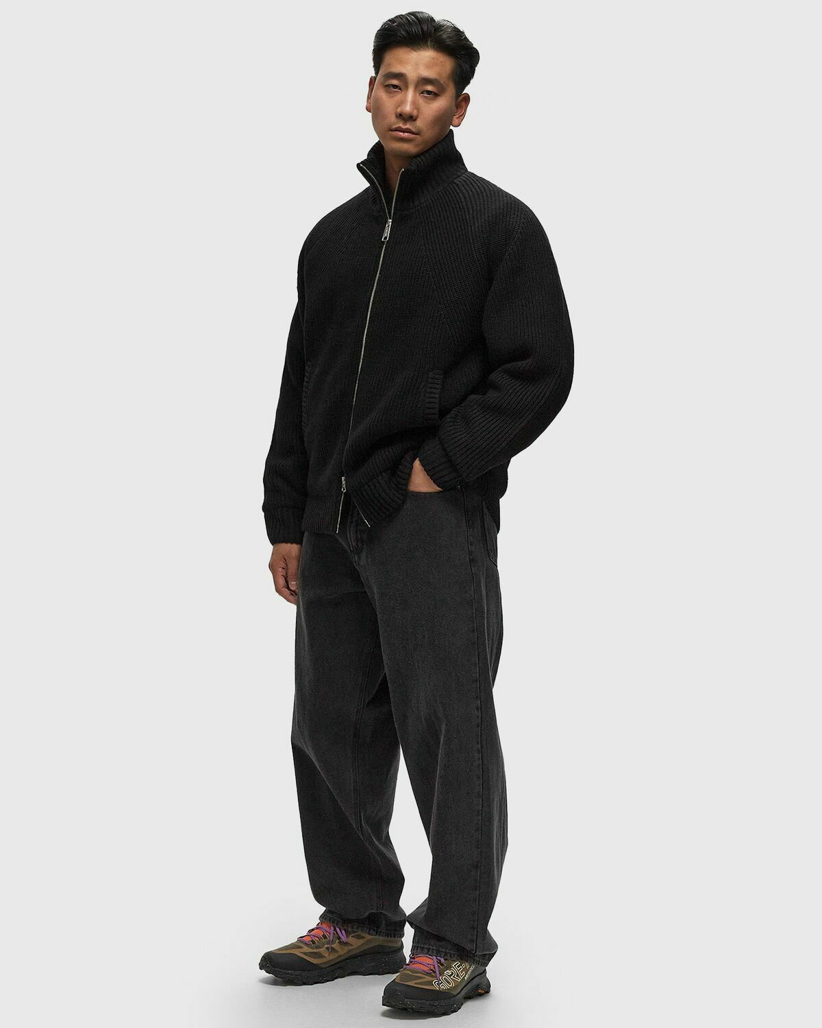 トップス Carhartt WIP Black Banley Sweater Jacket Banley Sweater Jacket Carhartt WIP Cardigan in black for men