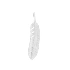 First Arrows Men's Turquoise Feather Medium Pendant in Silver