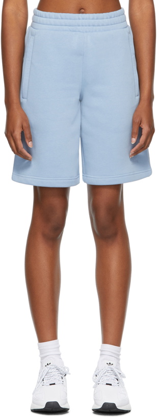 Photo: adidas Originals Blue Adicolor Classics MM Trefoil Shorts