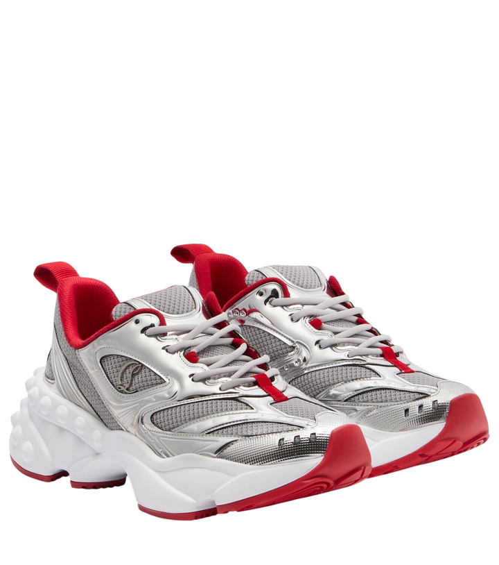 Photo: Christian Louboutin So Flo leather-trimmed sneakers
