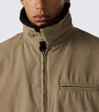 A.Presse Teddy-trimmed cotton and wool blouson jacket
