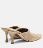 Christen Elipse 75 calf hair mules