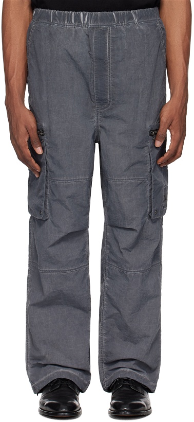 Photo: Izzue Gray Garment-Dyed Cargo Pants