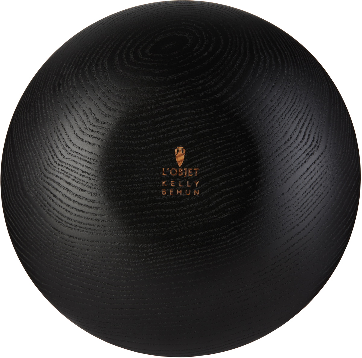 L'OBJET Black & Gold Kelly Behun Edition Leaf Oval Bowl