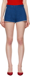 MSGM Blue Cotton Shorts