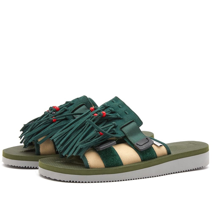 Photo: Suicoke Men's HOTO-Cab in Beige/Green