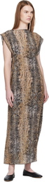 Baserange Beige Rema Maxi Dress