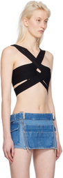 Dion Lee Black Harness Bralette