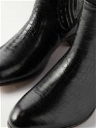TOM FORD - Kurt Croc-Effect Leather Chelsea Boots - Black