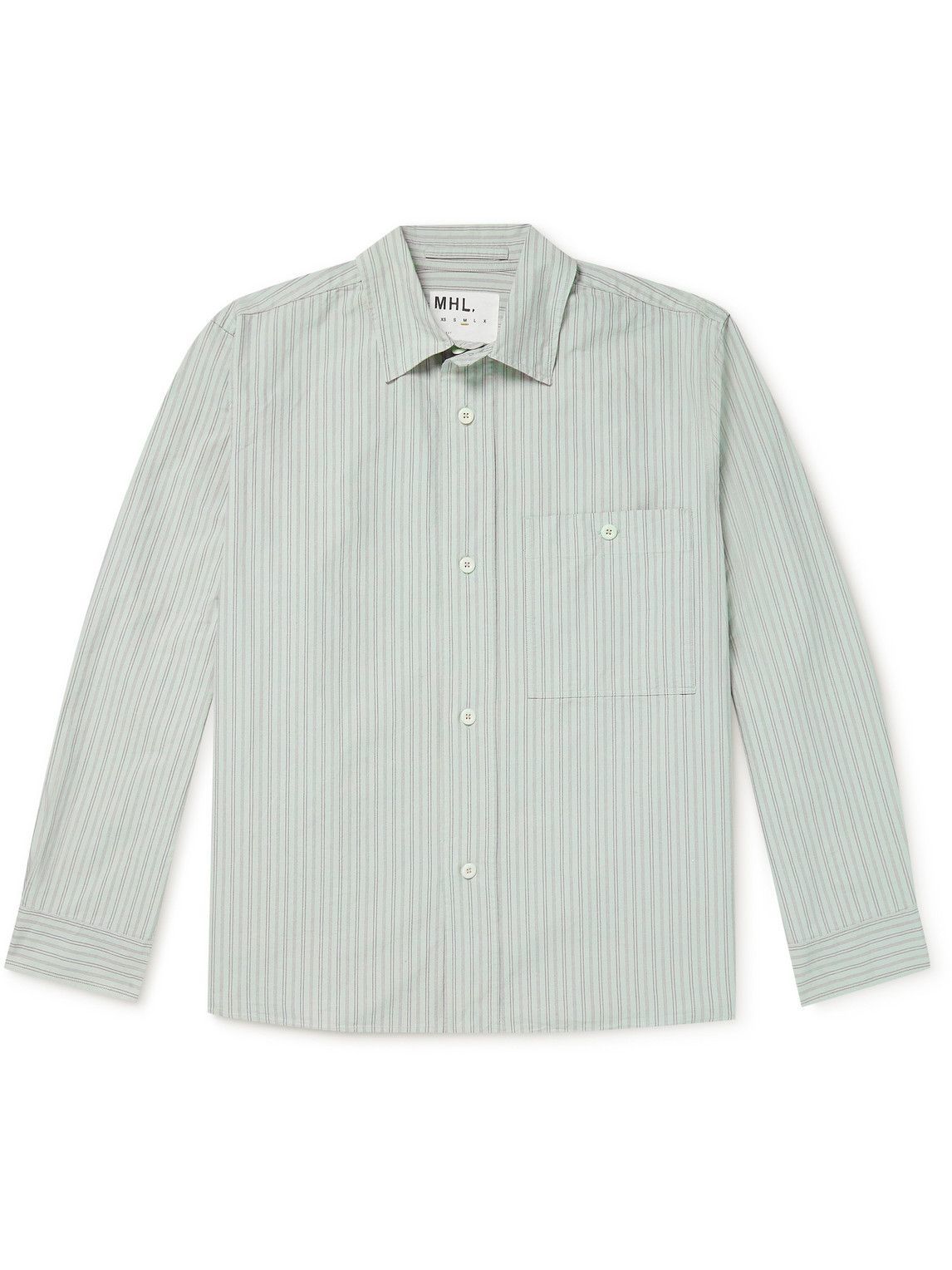 Margaret Howell - MHL. Striped Cotton-Poplin Shirt - Blue Margaret