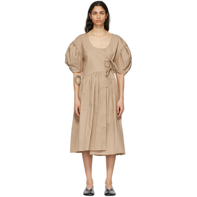 Kika Vargas Beige Carmen Dress Kika Vargas