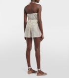 Missoni Mare Printed high-rise wide-leg shorts