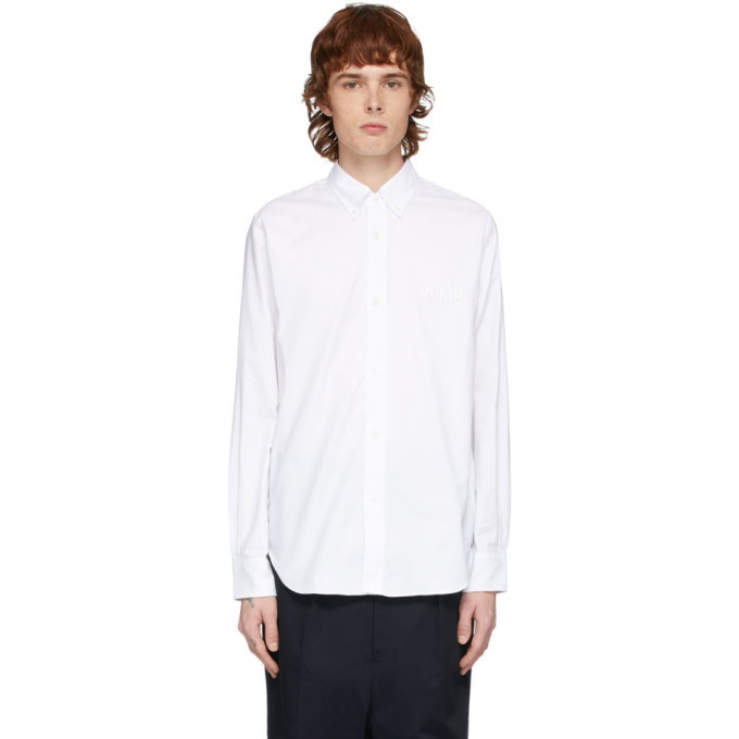Photo: Comme des Garcons Homme White Logo Oxford Shirt