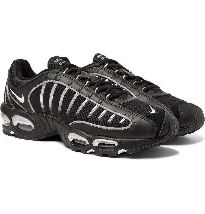 Photo: Nike - Air Max Tailwind IV Mesh and Leather Sneakers - Black