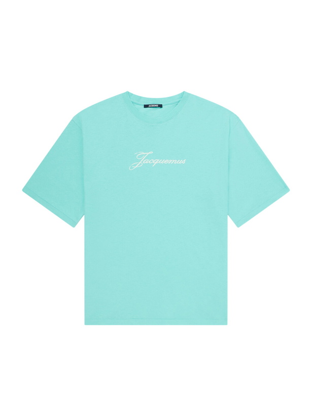 Photo: Jacquemus - Logo-Print Cotton and Hemp-Blend T-Shirt - Green