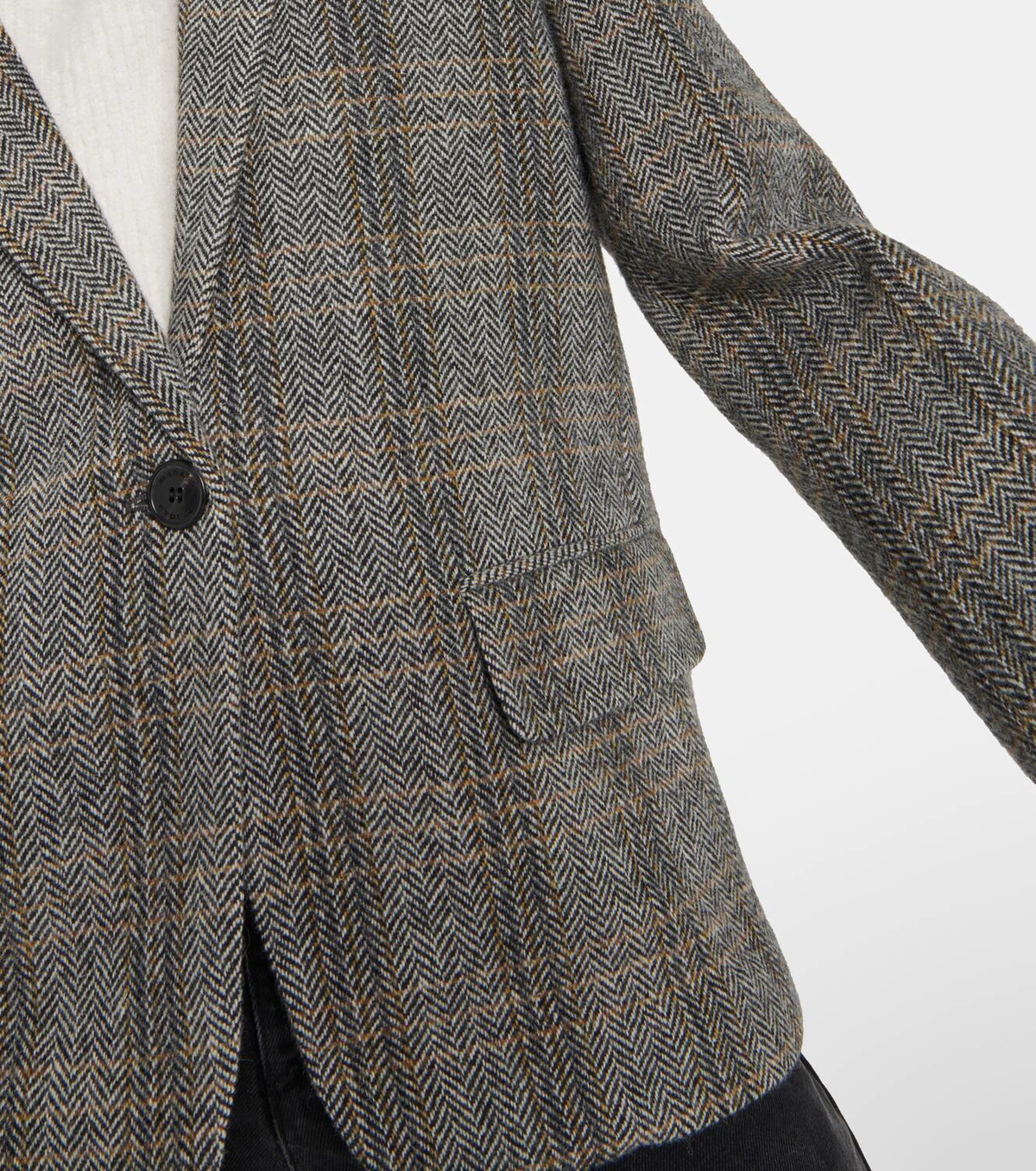 Marant Etoile Charlyne herringbone wool jacket Isabel Marant