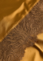 Hanro Gale Lace Stretch-satin Underskirt Gold