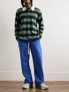 Les Tien - Straight-Leg Garment-Dyed Cotton-Jersey Sweatpants - Blue