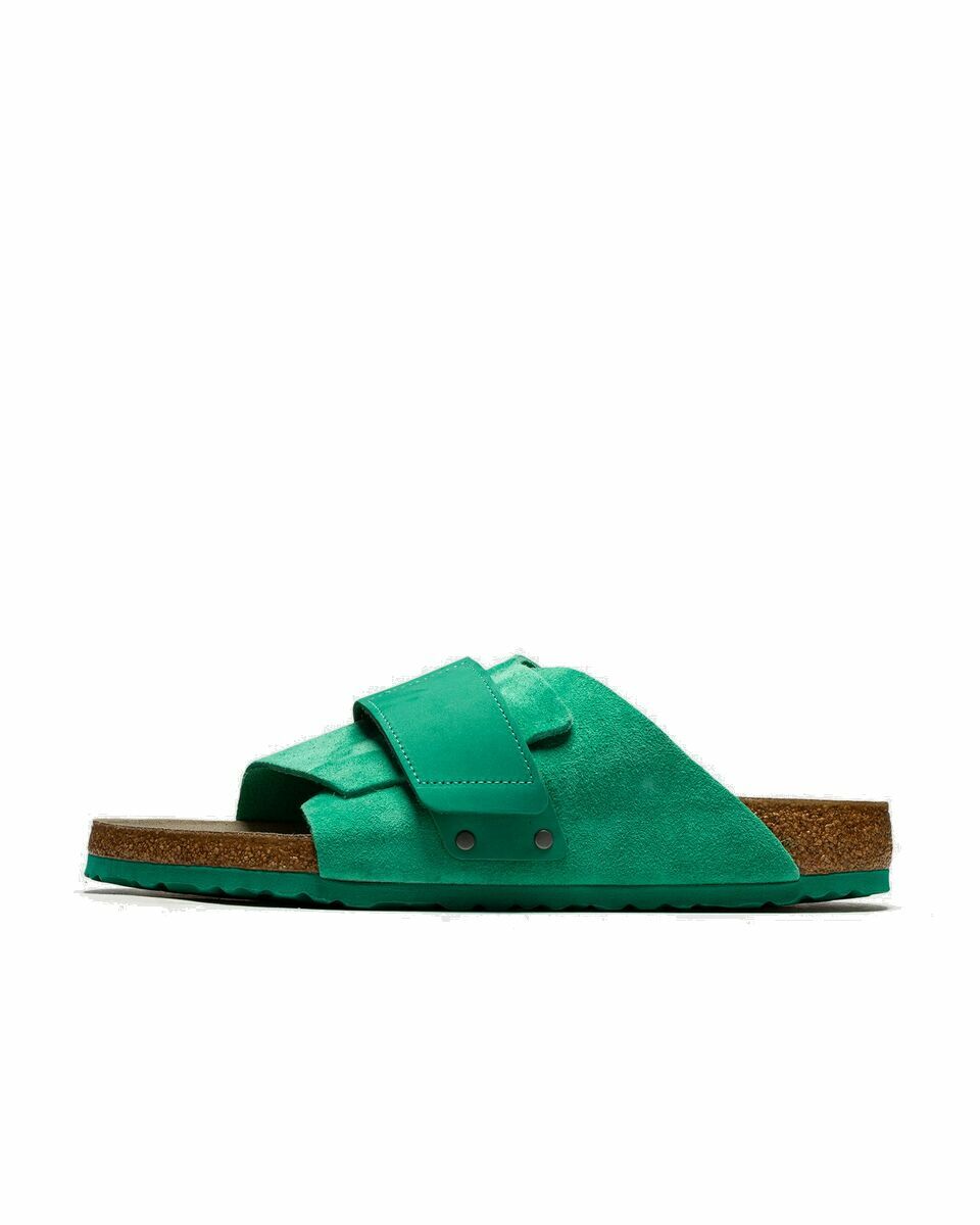 Photo: Birkenstock Kyoto Vl Soft Suede & Nubuck Bold Green Green - Mens - Sandals & Slides