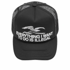 Pleasures Men's Illegal Trucker Cap in Black 