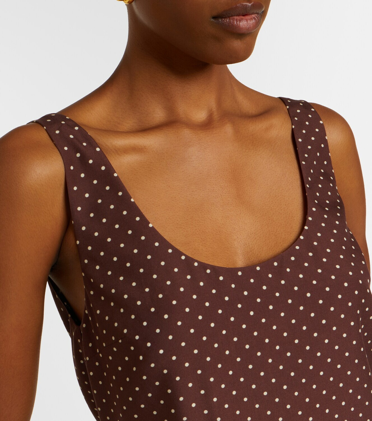 Posse Evie belted polka-dot minidress
