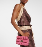 Valentino Garavani Rockstud Spike Small moiré shoulder bag